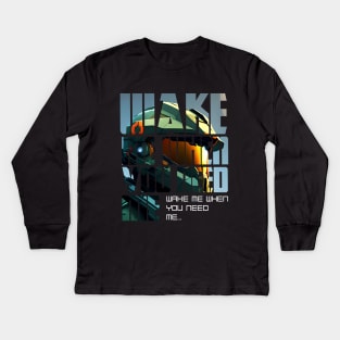 Halo game quotes - Master chief - Spartan 117 - BQ01-v1 Kids Long Sleeve T-Shirt